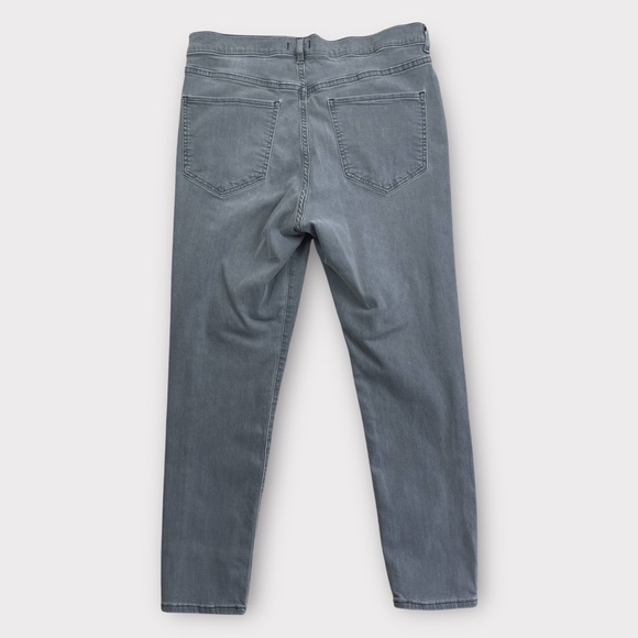 Express Skinny High Rise Hyper Stretch Jeans Gray Size 14R - Picture 2 of 4